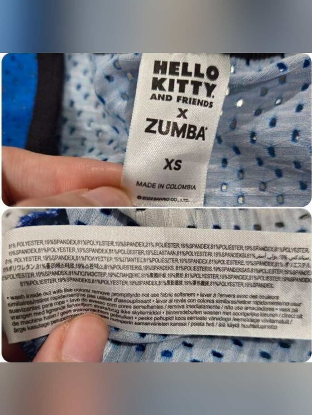 🖤Zumba × Hello Kitty & Friends Mesh Tank (H030)- Size Xs for Women - Picture 6 of 7